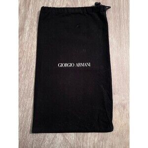 Giorgio Armani Dust Bag 8x13.25 Black Drawstring Authentic